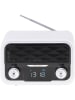 Adler Bluetooth-Radio in Weiß - (B)16,3 x (H)10,3 x (T)11,2 cm