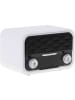 Adler Radio Bluetooth w kolorze białym - 16,3 x 10,3 x 11,2 cm
