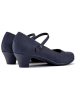 Camper Leder-Spangenpumps in Dunkelblau