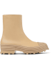 Camper Leder-Ankle-Boots in Beige