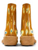 Camper Leder-Boots in Hellbraun/ Gelb/ Hellblau