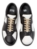 Camper Leder-Sneakers "Pelotas Ariel" in Weiß/ Schwarz