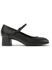 Camper Leren pumps met riempje zwart