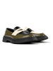 Camper Leren mocassins "Walden" zwart/beige/groen