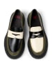 Camper Leren mocassins "Walden" zwart/beige/groen