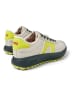 Camper Leder-Sneakers in Grau/ Gelb