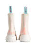 Camper Leder-Boots in Creme/ Pink