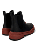 Camper Leren chelseaboots zwart/lichtbruin