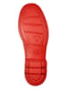 Camper Leren chelseaboots zwart/rood