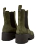 Camper Leren chelseaboots kaki