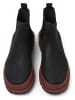 Camper Leren chelseaboots zwart/lichtbruin