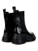 Camper Leder-Chelsea-Boots in Schwarz