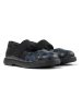 Camper Leren ballerina's zwart/donkerblauw