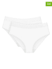 Triumph Pełne figi high waist (2 pary) "Feel of Modal" w kolorze białym
