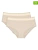Triumph Pełne figi high waist (2 pary) "Feel of Modal" w kolorze beżowym