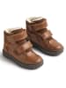 Wheat Leder-Winterboots in Hellbraun