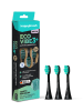 happybrush Nachfüllpack "Eco V3+ Refills (Black-Mint) soft" in Schwarz
