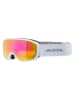 Alpina Ski-/ Snowboardbrille "Scarabeo JR" in Weiß/ Pink