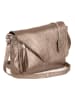 Anna Morellini Leder-Umhängetasche "Lola" in Bronze - (B)24 x (H)18 x (T)6 cm