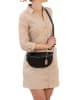 Anna Morellini Leder-Gürteltasche "Berenice" in Schwarz - (B)25 x (H)14 x (T)1 cm