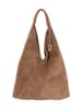 Anna Morellini Leder-Shopper "Eleonora" in Hellbraun - (B)40 x (H)31 x (T)2 cm
