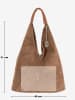 Anna Morellini Leder-Shopper "Eleonora" in Hellbraun - (B)40 x (H)31 x (T)2 cm