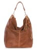 Mia Tomazzi Leren shopper "Niguarda" bruin - (B)42 x (H)38 x (D)17 cm