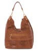 Mia Tomazzi Skórzany shopper bag "Niguarda" w kolorze brązowym - 42 x 38 x 17 cm