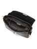 Mia Tomazzi Leren schoudertas "Marostica" zwart - (B)26 x (H)21 x (D)10 cm