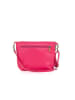 Lucca Baldi Leren schoudertas "Cetona" fuchsia - (B)24 x (H)18 x (D)4 cm