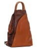 Lucca Baldi Leder-Rucksack "Novara" in Cognac/ Braun - (B)29 x (H)34 x (T)13 cm