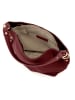Lucca Baldi Leren schoudertas "Carrara" bordeaux - (B)36 x (H)28 x (D)12 cm