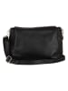 Lucca Baldi Leder-Umhängetasche "Melfi" in Schwarz - (B)26 x (H)19 x (T)9 cm