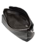 Lucca Baldi Leder-Umhängetasche "Melfi" in Schwarz - (B)26 x (H)19 x (T)9 cm
