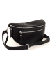 Lucca Baldi Leder-Gürteltasche "Burano" in Schwarz - (B)30 x (H)19 x (T)2 cm