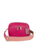 Lucca Baldi Skórzana torebka "Feltre" w kolorze różowym - 19 x 15 x 7 cm