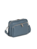 Lucca Baldi Leder-Umhängetasche "Feltre" in Blau - (B)19 x (H)15 x (T)7 cm