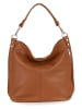 Lucca Baldi Skórzana torebka "Bolzano" w kolorze jasnobrązowym - 45 x 40 x 15 cm