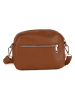 Lucca Baldi Leder-Umhängetasche "Cascina" in Camel - (B)22 x (H)18 x (T)9 cm
