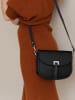 Lia Biassoni Leder-Umhängetasche "Neva" in Schwarz - (B)20 x (H)16 x (T)6 cm