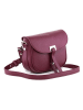 Lia Biassoni Leren schoudertas "Neva" bordeaux - (B)20 x (H)16 x (D)6 cm