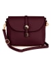 Pia Sassi Leren schoudertas "La Marmora" bordeaux - (B)25 x (H)19 x (D)8 cm