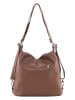 Anna Morellini Leder-Schultertasche in Braun - (B)39 x (H)30 x (T)16 cm