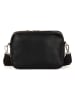 Anna Morellini Leder-Umhängetasche "Erminia" in Schwarz - (B)22 x (H)17 x (T)9 cm