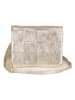 Mia Tomazzi Leder-Umhängetasche "Empoli" in Gold - (B)23 x (H)17 x (T)5 cm