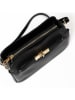 Mia Tomazzi Leder-Umhängetasche "Bentivoglio" in Schwarz- (B)24 x (H)16 x (T)9 cm