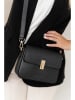 Lia Biassoni Leren schoudertas zwart - (B)22 x (H)16 x (D)7 cm