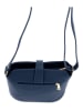 Lia Biassoni Leder-Umhängetasche in Dunkelblau - (B)24 x (H)22 x (T)10 cm