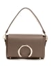 Lia Biassoni Leren schoudertas "Solano" taupe - (B)24 x (H)16 x (D)8 cm