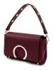 Lia Biassoni Skórzana torebka "Solano" w kolorze bordowym - 24 x 16 x 8 cm